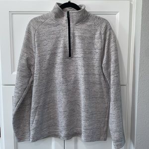 Men’s Banana Republic Gray 1/4 Zip Pullover Sweater Large